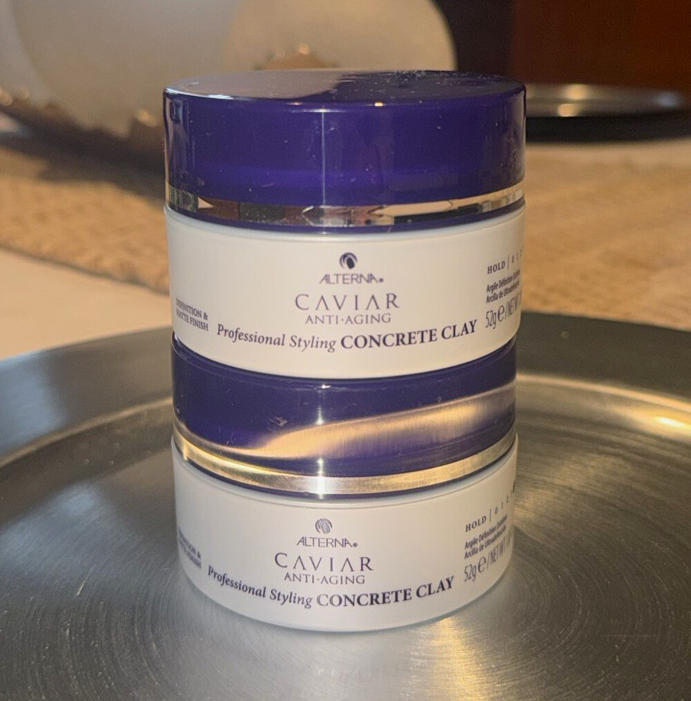 ALTERNA Caviar Anti-Aging Styling Concrete Clay Hair 1.85 oz (2 Pack)